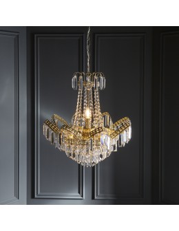 Endon Adagio Wisząca 9xE14 Przezroczyste Szkło i Powłoka z Efektem Złota 96819-GO - product 2