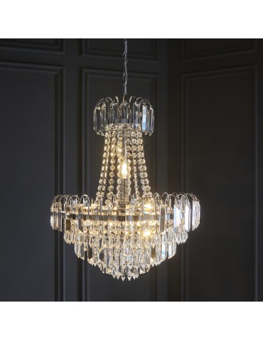 Endon Amadis Wisząca 6xE14 Przezroczyste Szkło i Chromowana Powłoka 96826-CH - product 2