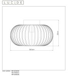 Ceiling lamps - Lucide MANUELA Ceiling 1xE27 grey 78174/40/36 - product 13