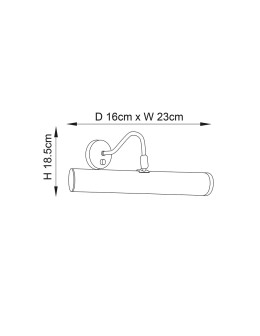 Endon Turner Ścienna/Kinkiet 1xE14 Powłoka z Antycznego Mosiądzu PL200-E14-SWAN - product 2