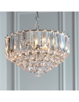 Endon Fargo Wisząca 3xE14 Powłoka Chromowana i Przezroczysty Akryl FARGO-14CH - product 2