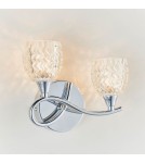 Endon Boyer Ścienna/Kinkiet 2xG9 Chromowana Powłoka i Przezroczyste Szkło BOYER-2WBCH-L