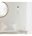 Endon Elstow Wisząca Easyfit 1xE27 Przezroczyste Szkło i Chromowana Powłoka 60874