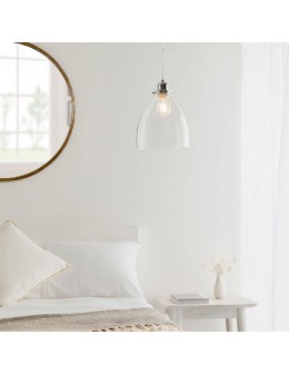 Endon Elstow Wisząca Easyfit 1xE27 Przezroczyste Szkło i Chromowana Powłoka 60874 - produkt 2