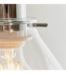 Endon Elstow Wisząca Easyfit 1xE27 Przezroczyste Szkło i Chromowana Powłoka 60874