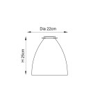 Endon Elstow Wisząca Easyfit 1xE27 Przezroczyste Szkło i Chromowana Powłoka 60874
