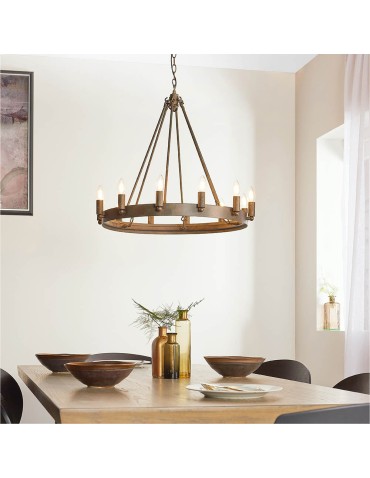 Endon Chevalier Wisząca 12xE14 Postarzana Farba Metaliczna 61026 - product 2