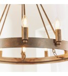 Endon Chevalier Wisząca 12xE14 Postarzana Farba Metaliczna 61026