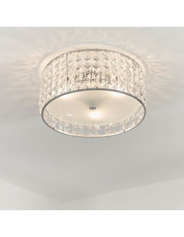 Endon Belfont Sufitowa/Plafon Łazienkowa 3xG9 Przezroczysty Kryształ, Matowe Szkło i Chromowana Powłoka 61252 - product 2