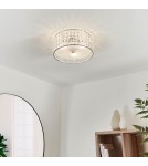 Endon Belfont Sufitowa/Plafon Łazienkowa 3xG9 Przezroczysty Kryształ, Matowe Szkło i Chromowana Powłoka 61252