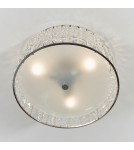 Endon Belfont Sufitowa/Plafon Łazienkowa 3xG9 Przezroczysty Kryształ, Matowe Szkło i Chromowana Powłoka 61252