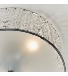 Endon Belfont Sufitowa/Plafon Łazienkowa 3xG9 Przezroczysty Kryształ, Matowe Szkło i Chromowana Powłoka 61252