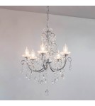 Endon Tabitha Wisząca Łazienkowa 5xG9 Powłoka Chromowana i Przezroczysty Kryształ 61384