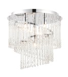 Endon Camille Sufitowa/Plafon 4xG9 Chromowana Powłoka i Przezroczyste Szkło 68698