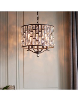 Endon Belle Wisząca 5xE14 Ciemnobrązowa Farba i Przezroczysty Kryształ 69390 - product 2
