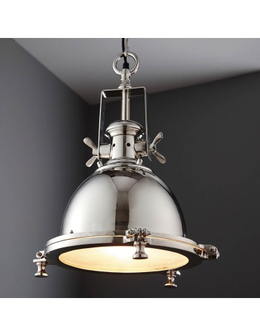 Endon Fenton Wisząca 1xE27 Powłoka z Jasnego Niklu i Piaskowane Szkło 73103 - product 2
