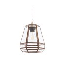 Endon Stockheld Wisząca Easyfit 1xE27 Antyczny Lity Mosiądz i Przezroczyste Szkło 73287 Endon Stockheld Wisząca Easyfit 1xE27 Antyczny Lity Mosiądz i Przezroczyste Szkło 73287