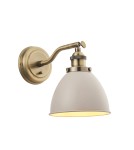 Endon Franklin Ścienna/Kinkiet 1xE14 Powłoka w Kolorze Taupe i Antycznego Mosiądzu 76330