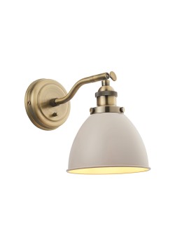 Endon Franklin Ścienna/Kinkiet 1xE14 Powłoka w Kolorze Taupe i Antycznego Mosiądzu 76330