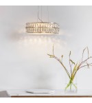 Endon Verina Wisząca 1xLED Przezroczysty Kryształ i Chromowana Powłoka 76513