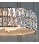 Endon Verina Wisząca 1xLED Przezroczysty Kryształ i Chromowana Powłoka 76513