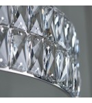 Endon Verina Wisząca 1xLED Przezroczysty Kryształ i Chromowana Powłoka 76513