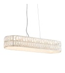 Endon Verina Wisząca 1xLED Przezroczysty Kryształ i Chromowana Powłoka 76514