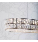 Endon Verina Wisząca 1xLED Przezroczysty Kryształ i Chromowana Powłoka 76514