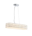 Endon Verina Wisząca 1xLED Przezroczysty Kryształ i Chromowana Powłoka 76514