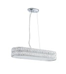 Endon Verina Wisząca 1xLED Przezroczysty Kryształ i Chromowana Powłoka 76514