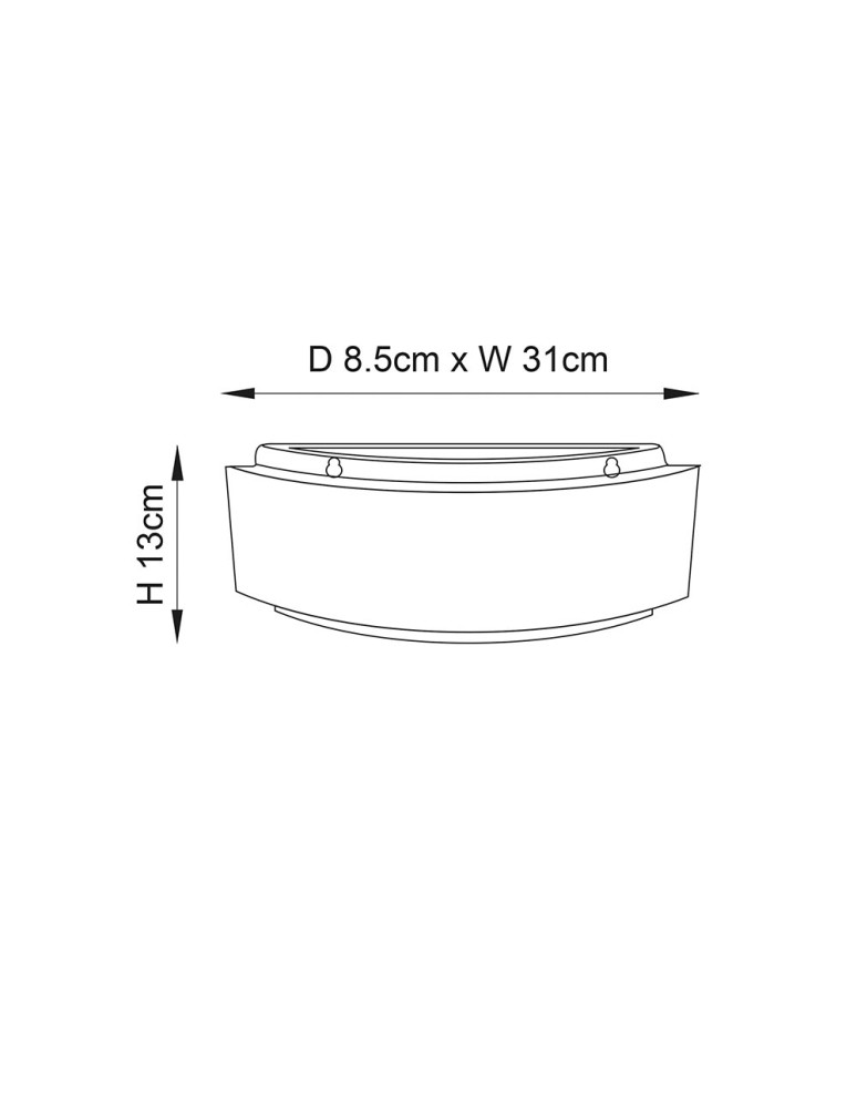 Endon Gianna Ścienna/Kinkiet 1xE14 Ceramika Nieszkliwiona 76570