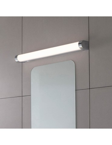 Endon Moda Ścienna/Kinkiet Łazienkowa 1xLED Białe Żebrowane i Chromowane Tworzywo Sztuczne 76656 - product 2