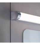 Endon Moda Ścienna/Kinkiet Łazienkowa 1xLED Białe Żebrowane i Chromowane Tworzywo Sztuczne 76656