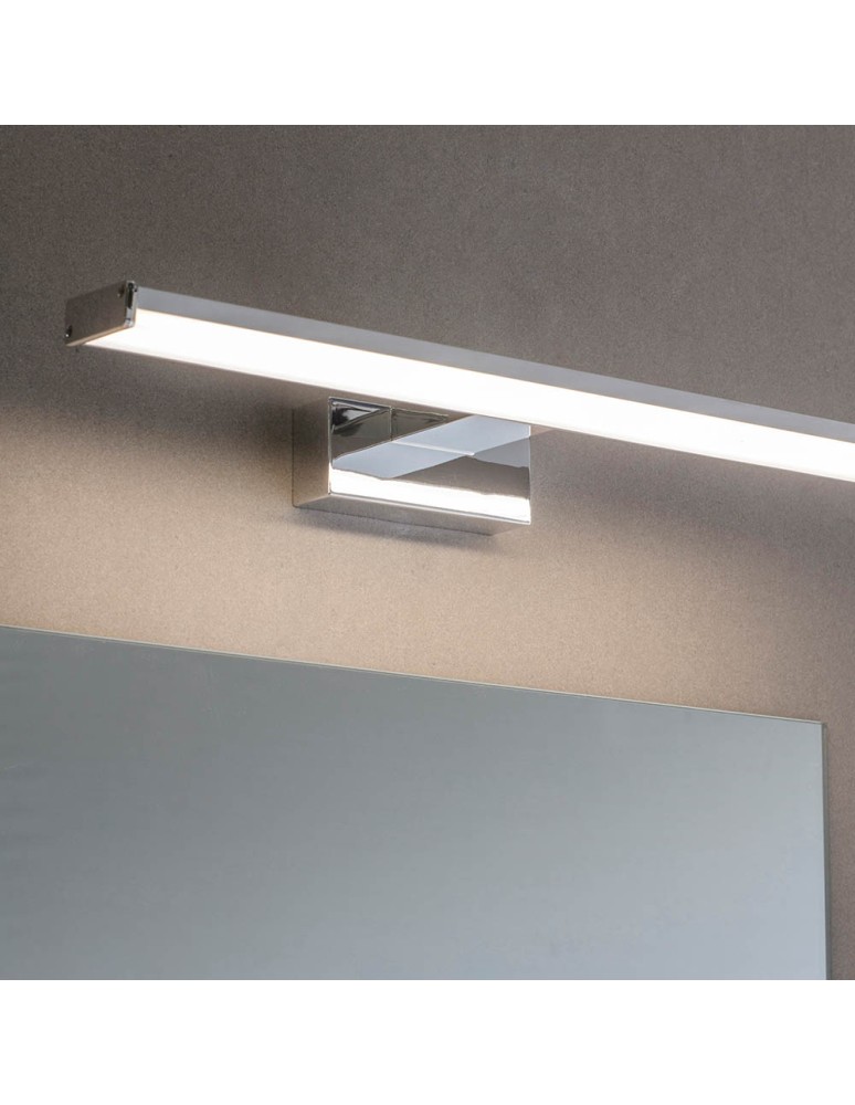 Endon Axis Ścienna/Kinkiet Łazienkowa 1xLED Efekt Chromu i Matowy Plastik 76658