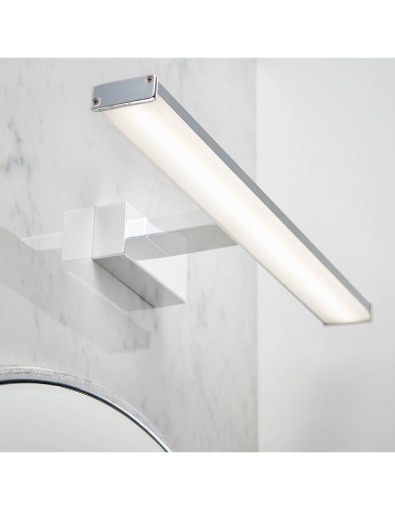 Endon Axis Ścienna/Kinkiet Łazienkowa 1xLED Efekt Chromu i Matowy Plastik 76658