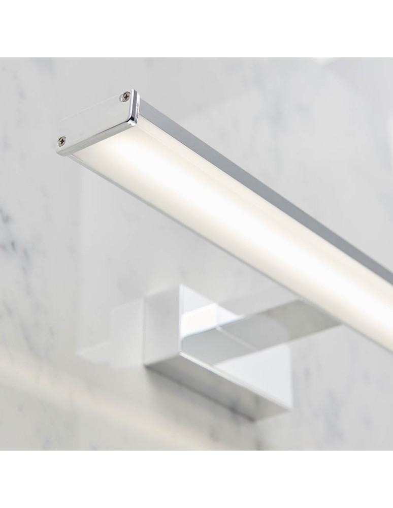 Endon Axis Ścienna/Kinkiet Łazienkowa 1xLED Efekt Chromu i Matowy Plastik 76658