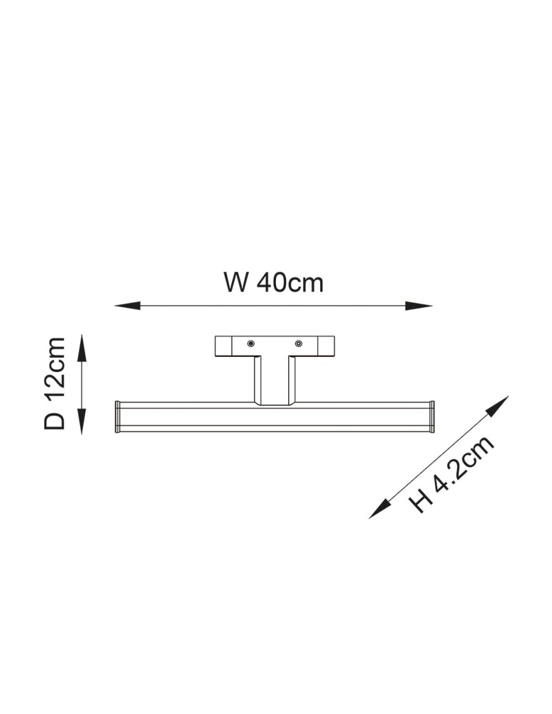 Endon Axis Ścienna/Kinkiet Łazienkowa 1xLED Efekt Chromu i Matowy Plastik 76658