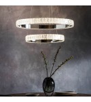Endon Celeste Wisząca 2xLED Powłoka Chromowana i Przezroczysty Kryształ 78701