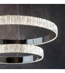 Endon Celeste Wisząca 2xLED Powłoka Chromowana i Przezroczysty Kryształ 78701