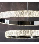 Endon Celeste Wisząca 2xLED Powłoka Chromowana i Przezroczysty Kryształ 78701