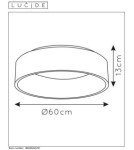 Ceiling lamps - Lucide TALOWE LED ceiling black white 46100/42/30 - product 11