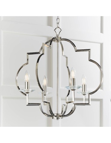 Endon Garland Wisząca 4xE14 Powłoka z Polerowanego Niklu i Przezroczysty Kryształ 81915 - product 2