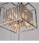 Endon Acadia Wisząca 4xE14 Przezroczysty Kryształ i Chromowana Powłoka 81930