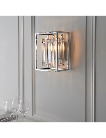 Endon Acadia Ścienna/Kinkiet 1xE14 Przezroczysty Kryształ i Chromowana Powłoka 81932 - product 2