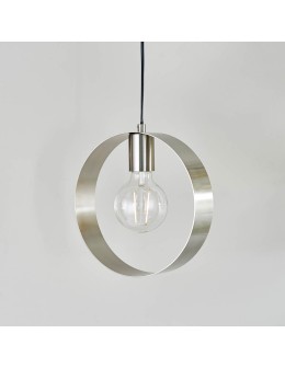 Endon Hoop Wisząca 1xE27 Powłoka ze Szczotkowanego Niklu 90454 - product 2