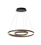 LED pendant lamps - Lucide TRINITI LED pendant black white 46402/99/30 - product 1