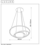LED pendant lamps - Lucide TRINITI LED pendant black white 46402/99/30 - product 15