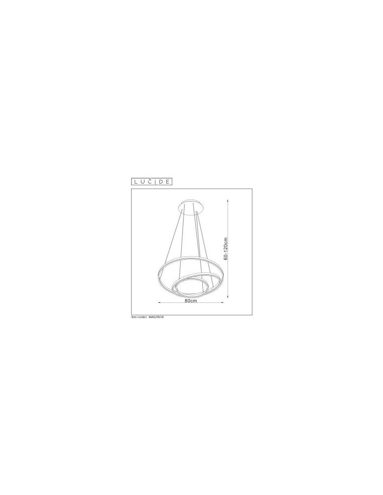 LED pendant lamps - Lucide TRINITI LED pendant black white 46402/99/30 - product kolory-swiatla.pl 15