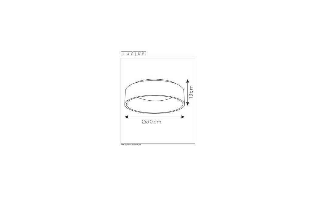 Lucide TALOWE Sufitowa LED czarny biały 46100/80/30