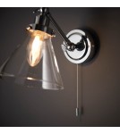 Endon Faraday Ścienna/Kinkiet Łazienkowa 1xG9 Chromowana Powłoka i Przezroczyste Szkło 93853